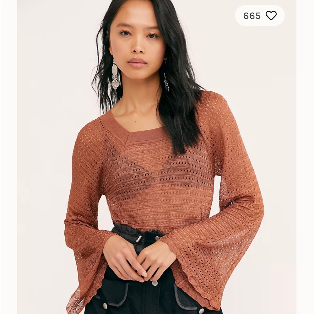 Free People Pointelle bodysuit